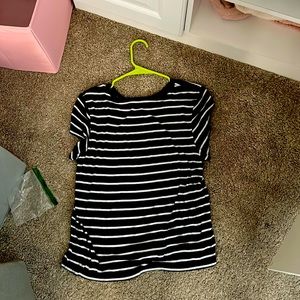 Black and white striped shirt!